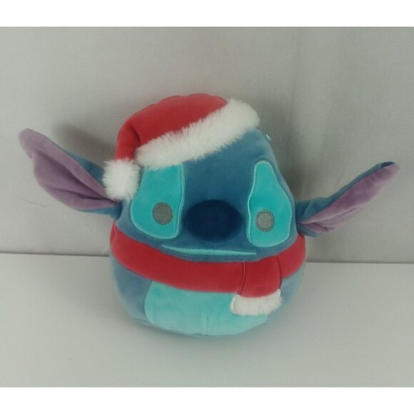 2023 Original Squishmallows Disney Stitch with Santa Hat & Scarf 6.5" - Picture 1 of 7